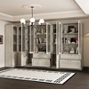 FUFU&GAGA Grey Modular Combination Decorative Cabinet, Any combination can be assembled, Frosted Glass Door, Create Elegant Home Space - 3 of 4