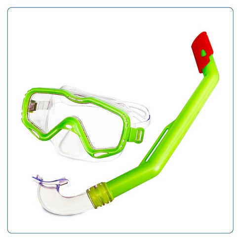 Aqua Leisure Big Island Kids Snorkel Mask Combo Yellow Target