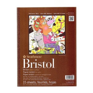 Strathmore 400 Series 9" x 12" Bristol Sketch Pad 15 Sheets/Pad (41529) - 1 of 1