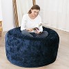 Replacement Bean Bag Slipcover for Adults – Soft Machine-Washable Cover Compatible with Reading Chairs & Lounge Sofas (Filling Not Included) - 2 of 4