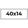 PosterPalooza | Panoramic Classic Silver Picture Frame - UV Acrylic, Foam Board Backing, Hanging Hardware - 2 of 4