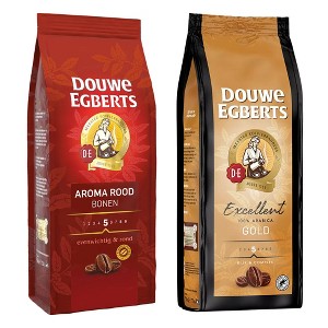 Douwe Egberts Aroma Rood & Excellent Aroma Whole Bean Twin Pack - 1 of 4