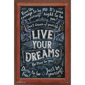Trends International Live Your Dreams Framed Wall Poster Prints - 1 of 4