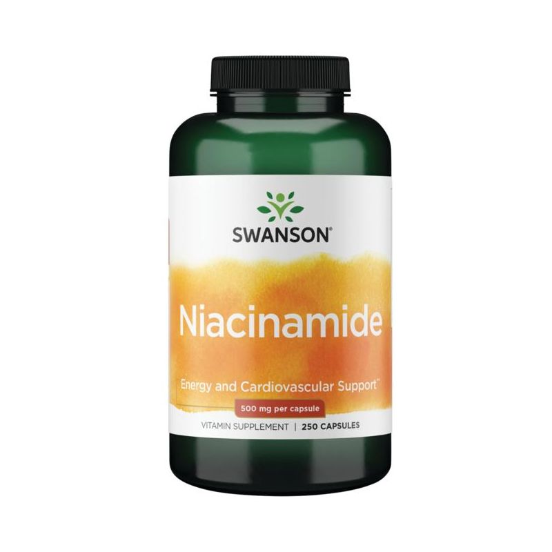 Swanson Vitamin B Niacinamide 500 mg Capsule 250ct, 1 of 3
