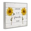 Stupell Industries Sunshine is my Favorite Color Framed Giclee Art, Gray, 30" x 24" - 2 of 4
