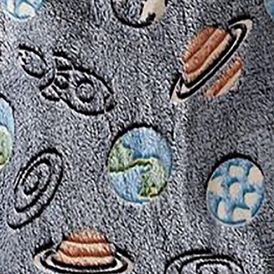 Glow-in-the-Dark Outer Space Kids Knitted Throw Blanket
