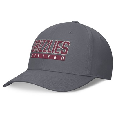 NCAA Montana Grizzlies Cotton Twill Snapback Hat: Adjustable Gray Baseball Cap