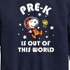 Boys' - Peanuts - Pre K is Out of This World Graphic Long Sleeve Fleece Sweatshirt - 2 of 4