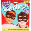 Super Hero Masks Scratch Art Valentines Day Cards for Kids, 28 Card Pack & Envelopes - Great for School Classroom Parties - 2 of 3