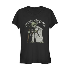 Juniors Womens Star Wars Yoda Best Mother Ever T-Shirt - 1 of 3