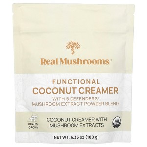 Real Mushrooms Functional Coconut Creamer, 6.35 oz (180 g) - 1 of 2