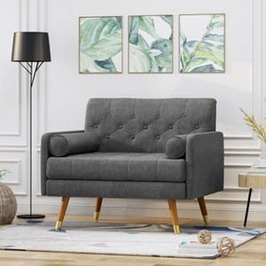 Mid-Century Modern Design Button tufted for living room-Christopher Knight Home - 1 of 4
