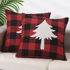 Unique Bargains Plaid Print Decorative Farmhouse Pillowcase 2 Pcs - 2 of 4