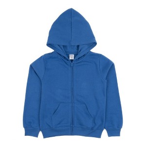 Leveret Kids Zipper Classic Solid Color Sweat Hoodie - 1 of 3