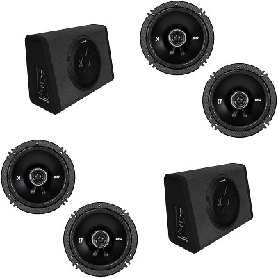 Kicker (2) 11PT250 Powered Enclosure & (2) 43DSC6504 6.5"  Bundle