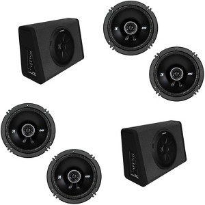 Kicker (2) 11PT250 Powered Enclosure & (2) 43DSC6504 6.5"  Bundle - 1 of 4
