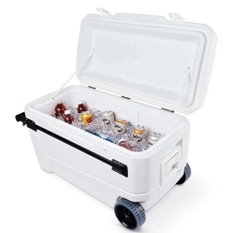 Igloo Glide Pro Hard Sided 110qt Portable Cooler - White, 4 of 15