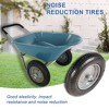 JANSNO 15-Inch Garden Wheelbarrow with Dual Pneumatic Wheels for Lawn and Outdoor Tasks - 4 of 4