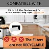 Nispira FDM1501BR Charcoal Oil Vapor Air Fryer Replacement Filters for OVENTE 1.5 Liter Electric Deep Fryer, 3 Packs - 4 of 4