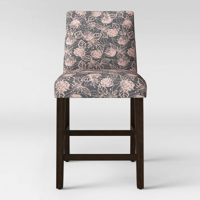 26" Counter Height Barstool Sketch Gray & Pink Floral - Project 62™