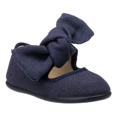 Elephantito Linen Bow Mary Jane Little Kid