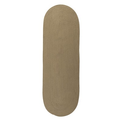 Colonial Mills Boca Raton - Caf Tostado 2 Ft x10 Ft Runner (Oval) Rug Indoor/Outdoor 100% Polypropylene