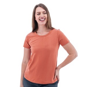 Old Ranch Brands Women's Basis Organic Cotton Tee - 1 of 4