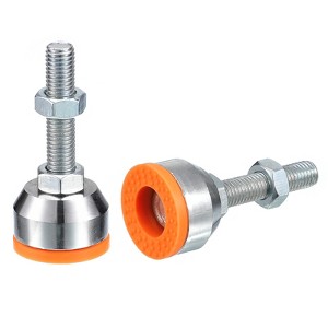 Unique Bargains Carbon Steel Non-Skid Adjustable Furniture Table Feet Leveling Feet 2 Pcs - 1 of 4