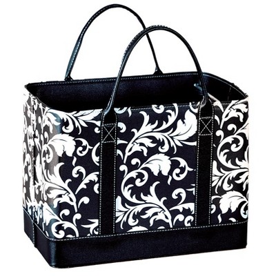 The Lakeside Collection Chic File Organizers - Black Damask