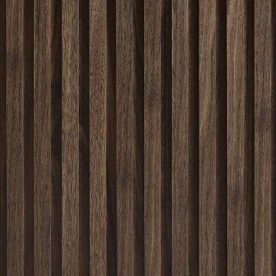 Silas 64" Black Walnut Low-Profile TV Stand with Electric Fireplace