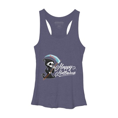 Women's Design By Humans HAPPY HALLOWEEN - Special Edition By wedenote Racerback Tank Top