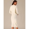 Seta T Women's Button Down Cardigan Midi Skirts Sweater Sets - 4 of 4