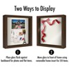 Americanflat 11x11 Shadow Box Frame in Walnut with Soft Linen Back - Composite Wood with Polished Glass for Wall and Tabletop - 4 of 4