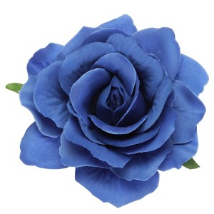Unique Bargains Soft Fabric Weddings Party Women Rose Flower Hair Clips - 1 of 4