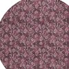 Merlot Mauve And Ivory Floral Washable Indoor Outdoor Area Rug - 4 of 4