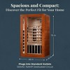 Dynamic Saunas 2-Person Full Spectrum Infrared Sauna with Chromotherapy Lighting and Speakers, Cardoba - Personal Indoor Spa for House and Home Gym - 3 of 4