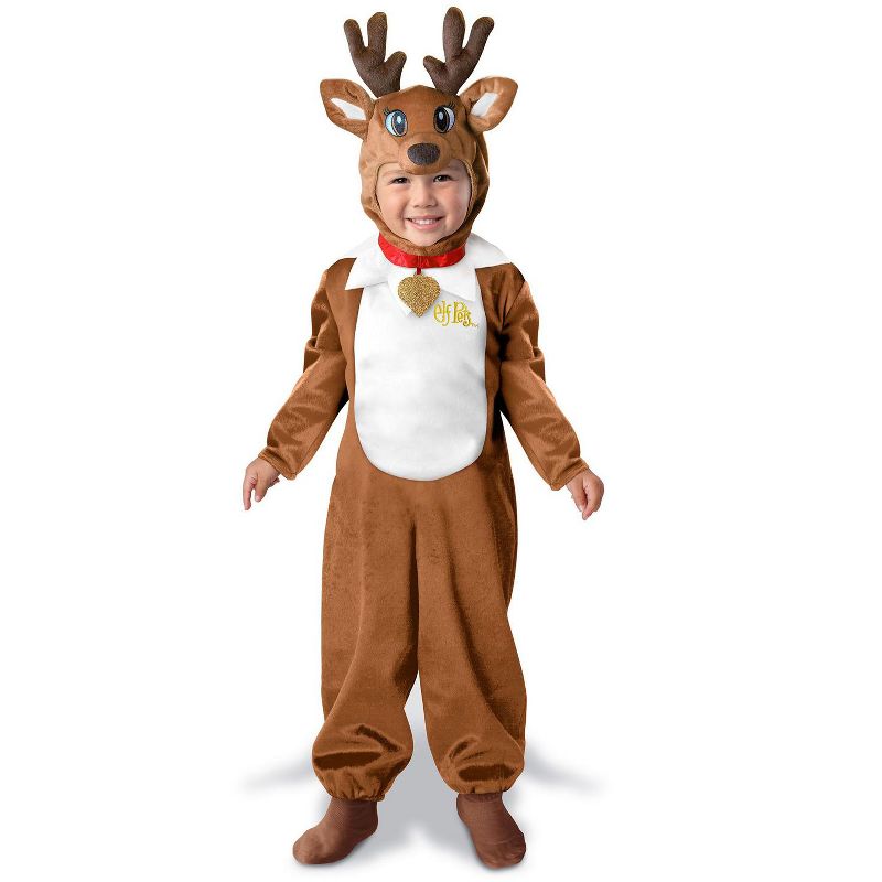 Elf of the Shelf The Elf on the Shelf Toddler Elf Pet Reindeer Toddler Costume, X-Small (2T), 1 of 2
