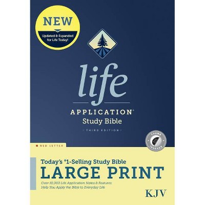 KJV Life Application Study Bible, Third Edition, Large Print (Red Letter, Hardcover, Indexed)