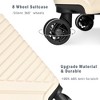3 Pieces Luggage Sets Travel Suitcase with Double Spinner 8 Wheels TSA Lock Silent-Running Lightweight Hardshell Suitcase 20'' 24'' 28'' - 3 of 4