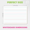 SCRIBBLEDO Ruled Lined Dry Erase Board 9"x12" Pack of 10 - 4 of 4