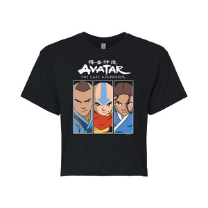 Women's - Avatar: The Last Airbender - Sokka Aang Katara Cropped Graphic T-Shirt - 1 of 4