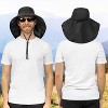SUN CUBE Wide Brim Sun Hat with Neck Flap, UPF50+ Hiking Safari Fishing Hat for Womens, Sun Protection Beach Hat - 2 of 4