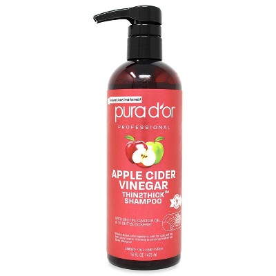 Pura d'or Apple Cider Vinegar Thin2Thick Shampoo - 16 fl oz