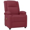 vidaXL Massage Chair Wine Red Faux Leather - 2 of 4