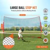 VEVOR Barricade Backstop Net, 16x10 ft Ball Sports Barrier Netting, Portable Practice Equipment with Carry Bag, Protection Screen - 3 of 4
