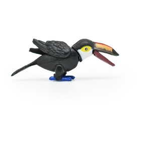 Collectible Wildlife Gifts | Toucan, Bird, Moveable Parts, Very Nice Plastic Reproduction, Hand Painted    3 1/2"     F057 B193 - 1 of 4