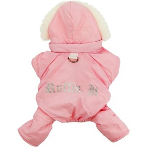 Doggie Design "Ruffin' It" Snowsuit - Pink - Small/Medium (S/M) - 1 of 4