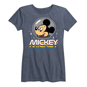 Women's - Disney - Mickey Portrait Retro Short Sleeve Graphic T-Shirt - 1 of 4