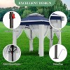 Garvee Pop Up Gazebo,13x13FT Outside Canopy Tent with 6 Pcs Mosquito Netting, Double-Layer Pop Up Canopy for Backyard & Patio Furniture - 2 of 4
