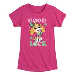 Girls' - Paw Patrol - Good Luck Skye Fitted Short Sleeve Graphic T-Shirt - 1 of 4